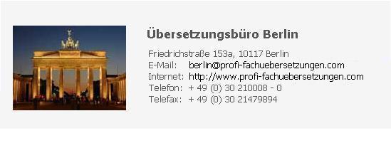 Übersetzung Berlin