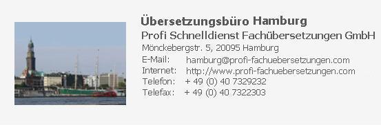 Übersetzung Englisch Deutsch Hamburg