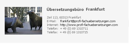 Übersetzer Frankfurt